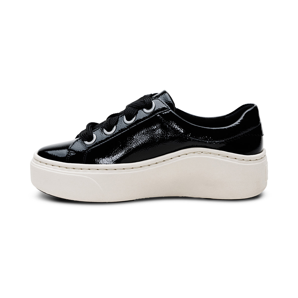 Aetrex Aubrey Arch Support Platform Sneaker – Black Patent