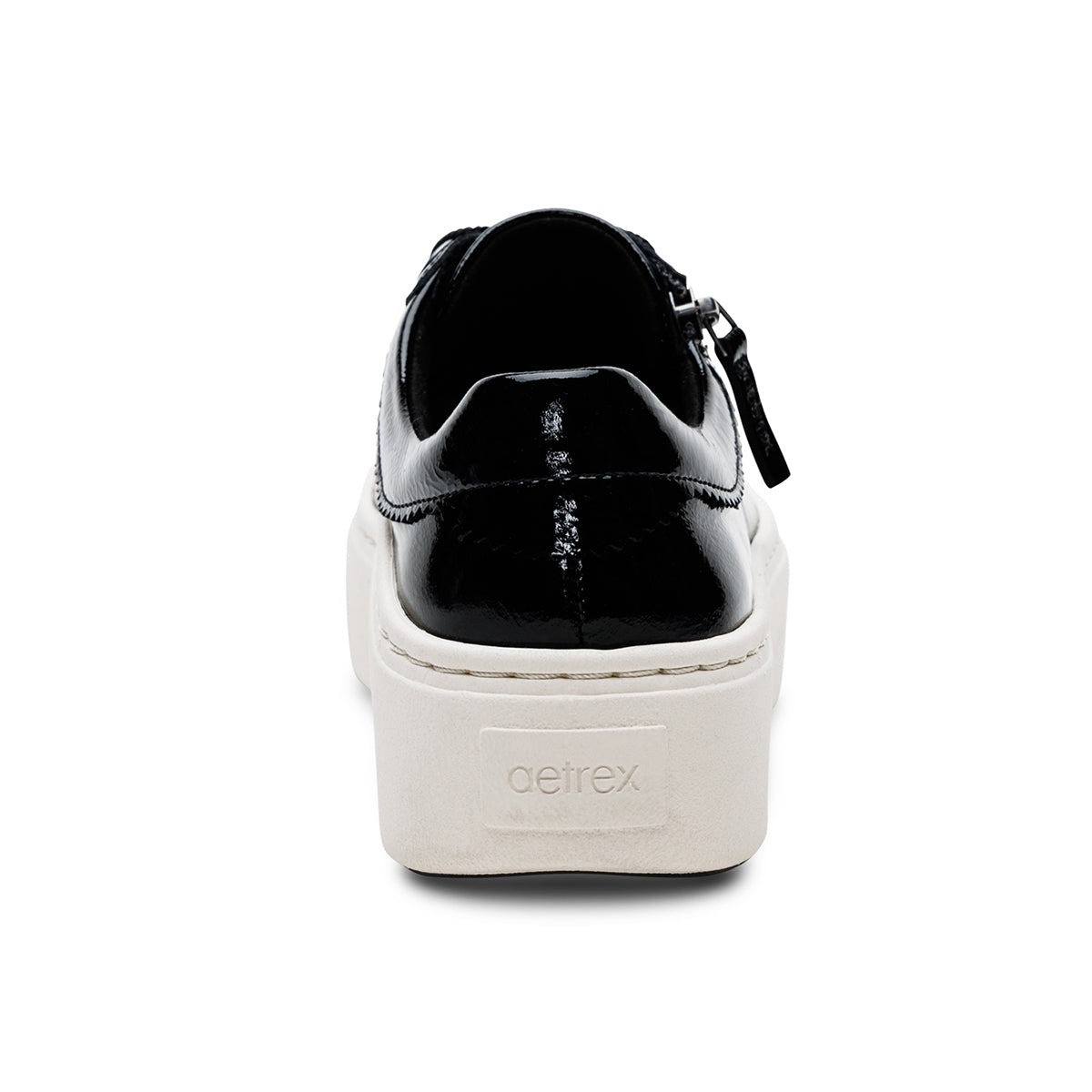 Aetrex Aubrey Arch Support Platform Sneaker – Black Patent