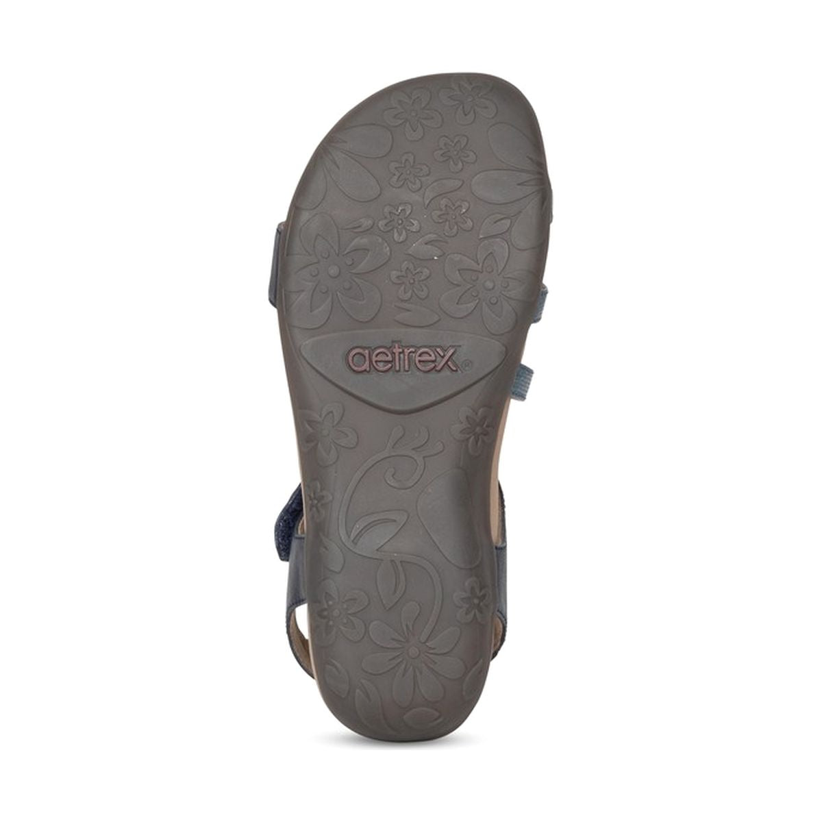 Aetrex Jess Women's Adjustable Quarter Strap Sandal – Navy