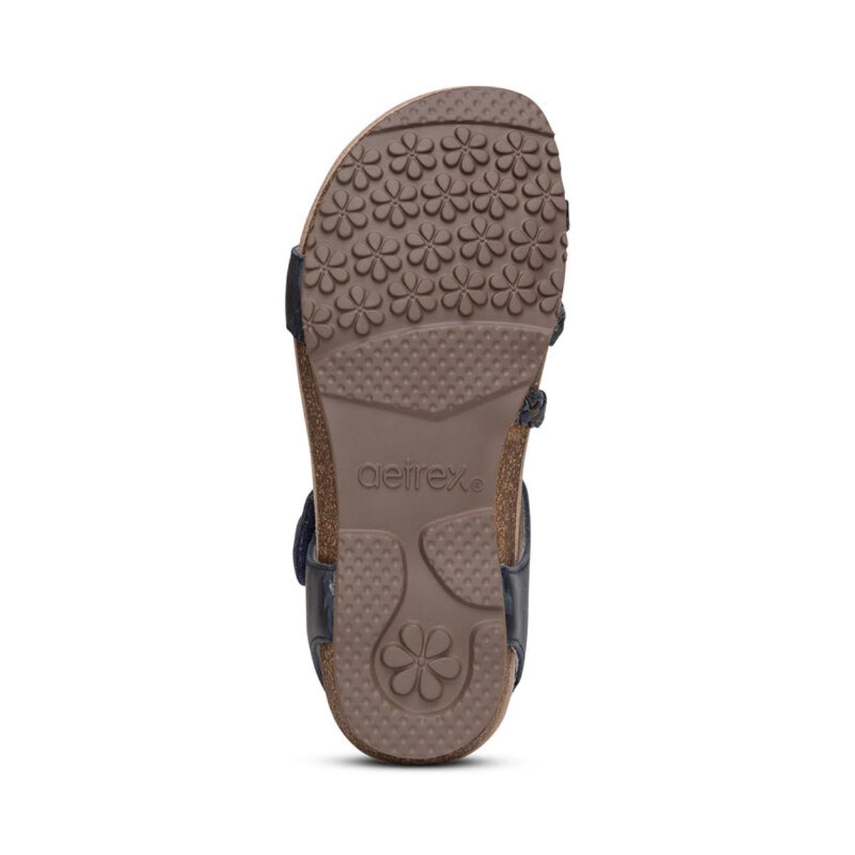Aetrex Jillian Women's Braided Quarter Strap Sandal – Navy