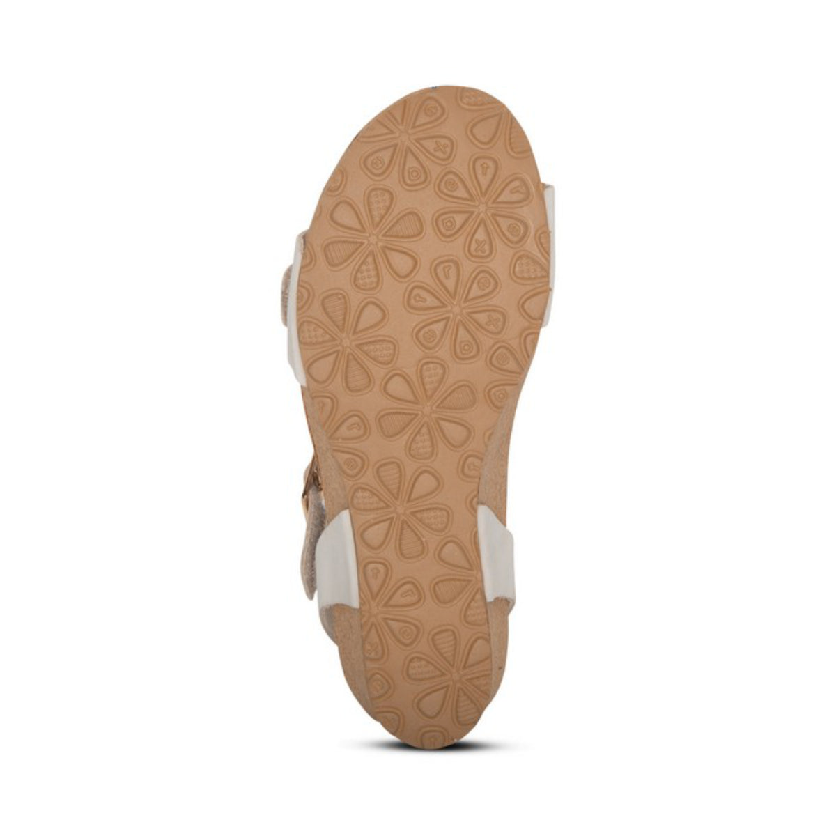 Aetrex Lexa Women's Quarter Strap Wedge – Ivory