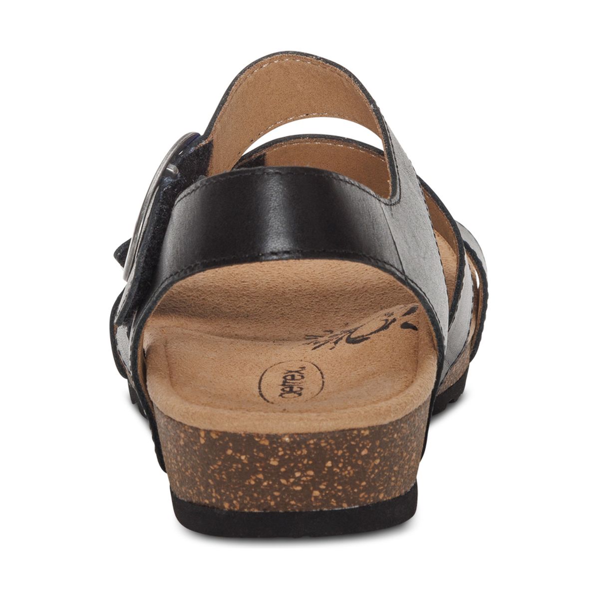 Aetrex Lilly Women's Adjustable Quarter Strap Sandal – Black