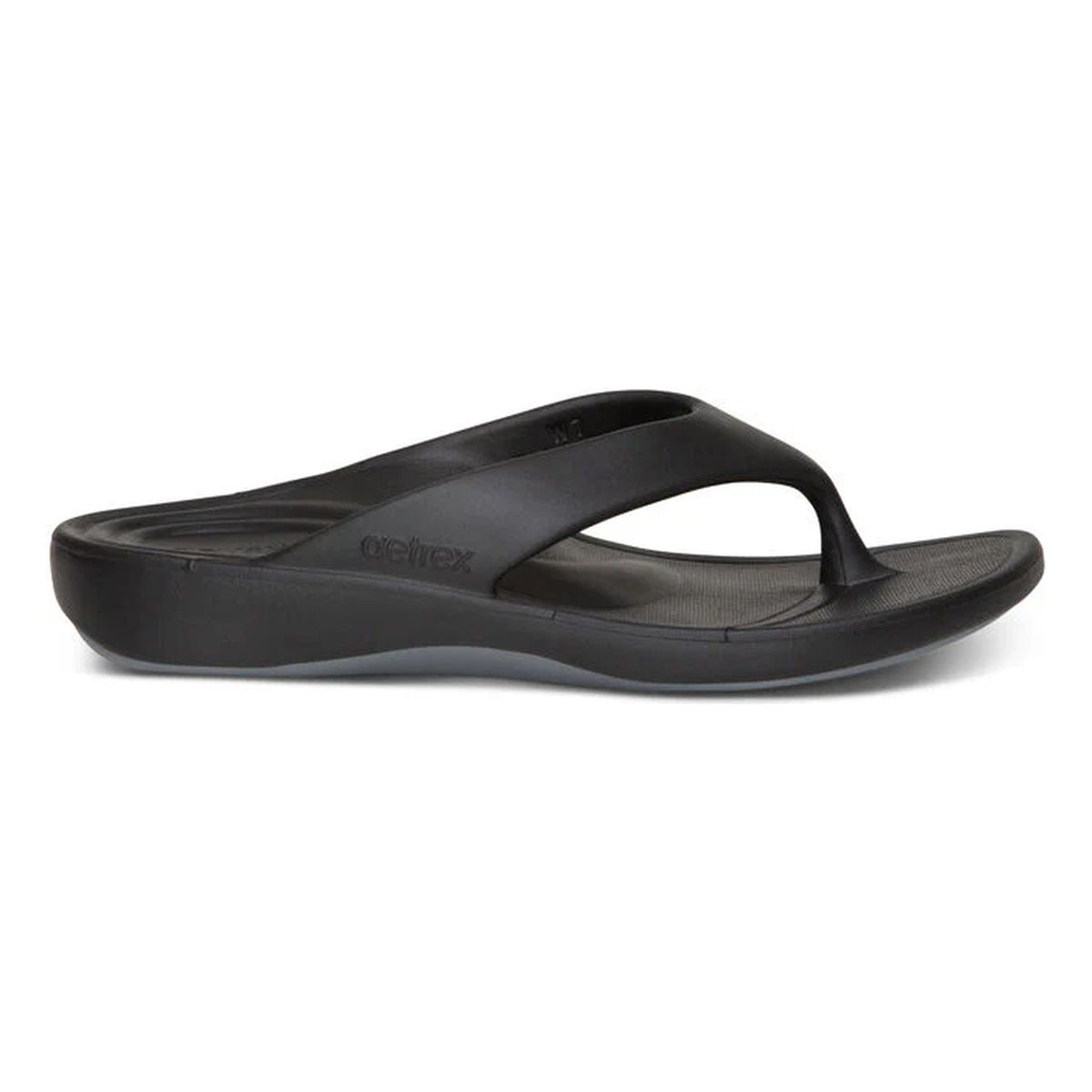Aetrex Maui Women's Orthotic Flips – Black