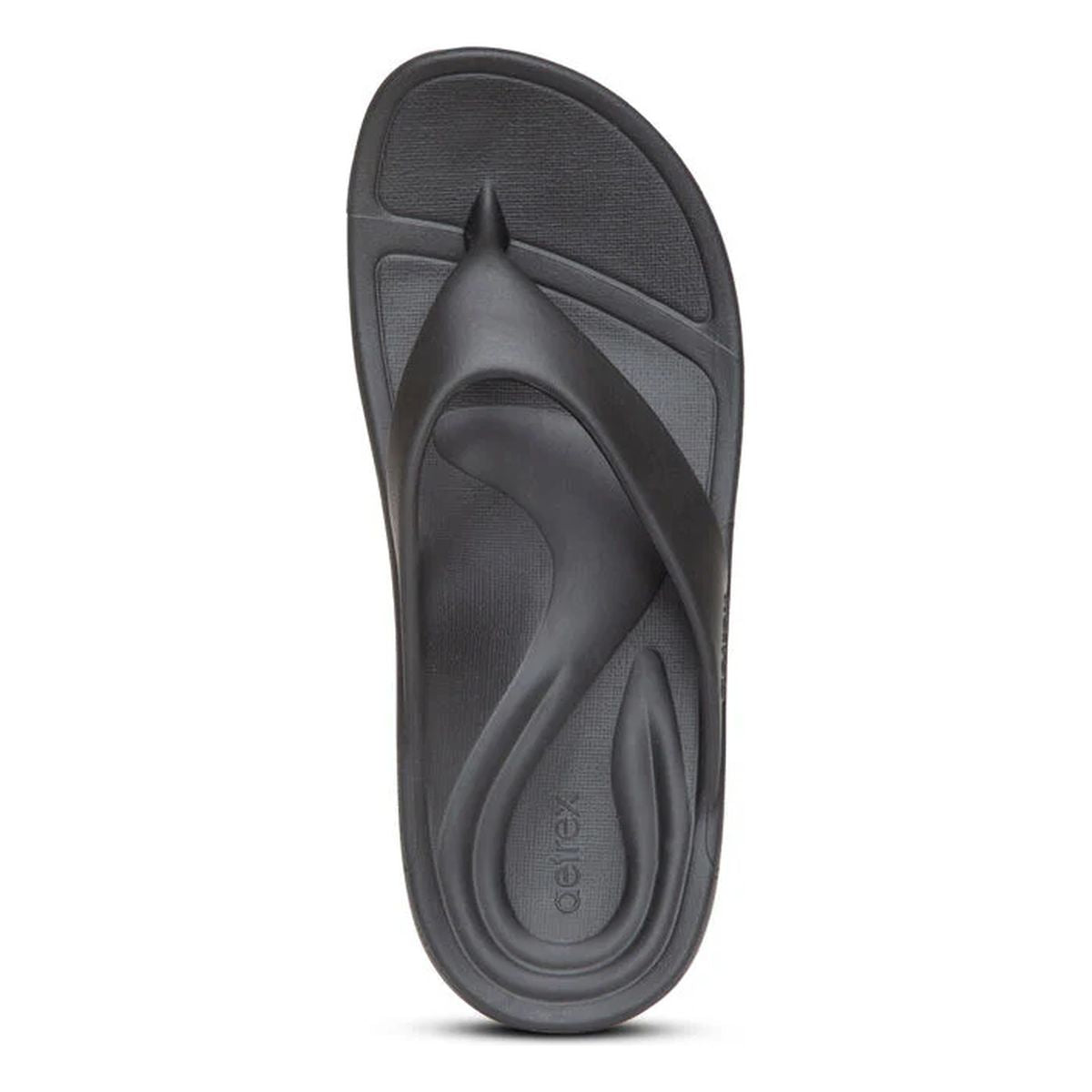 Aetrex Maui Men's Orthotic Flips – Black