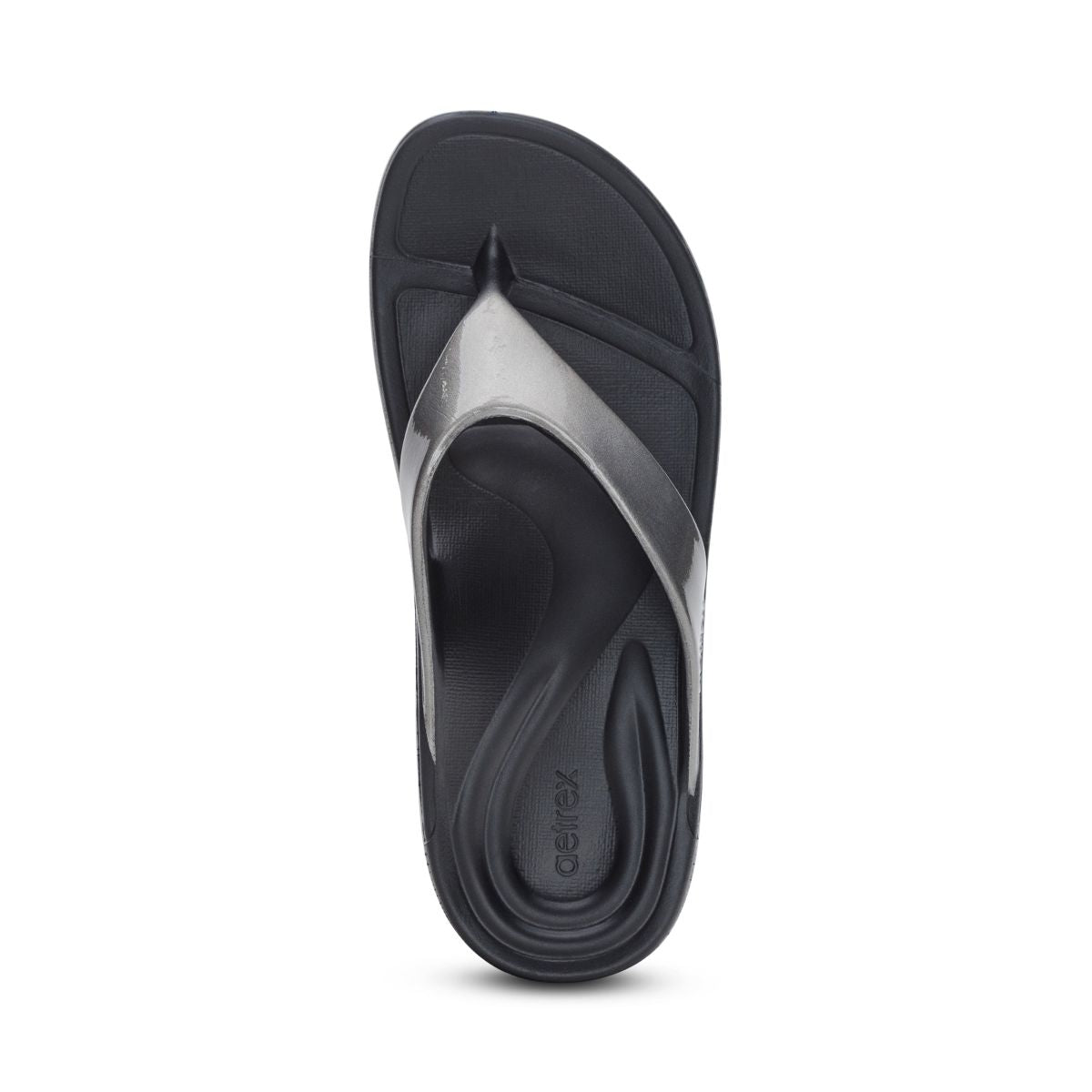 Aetrex Maui Women's Orthotic Flips – Pewter
