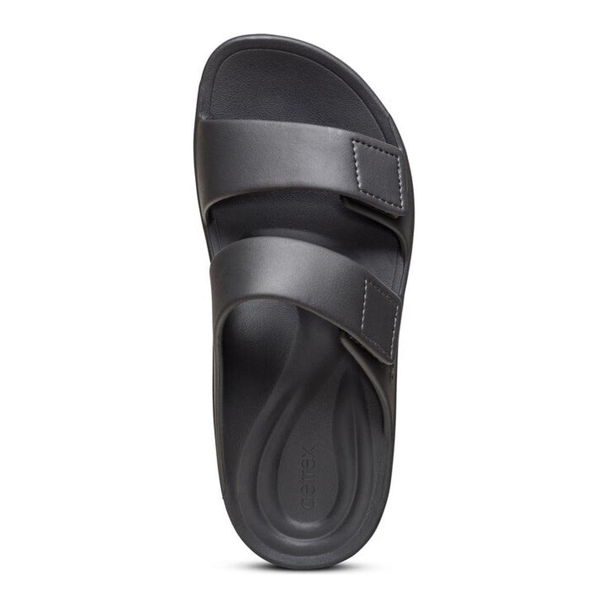 Aetrex Milos Men's Orthotic Slides – Black