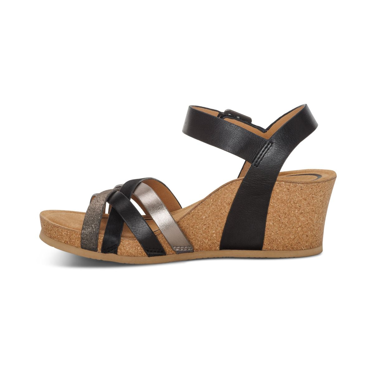 Aetrex Noelle Women's Arch Support Wedge – Black