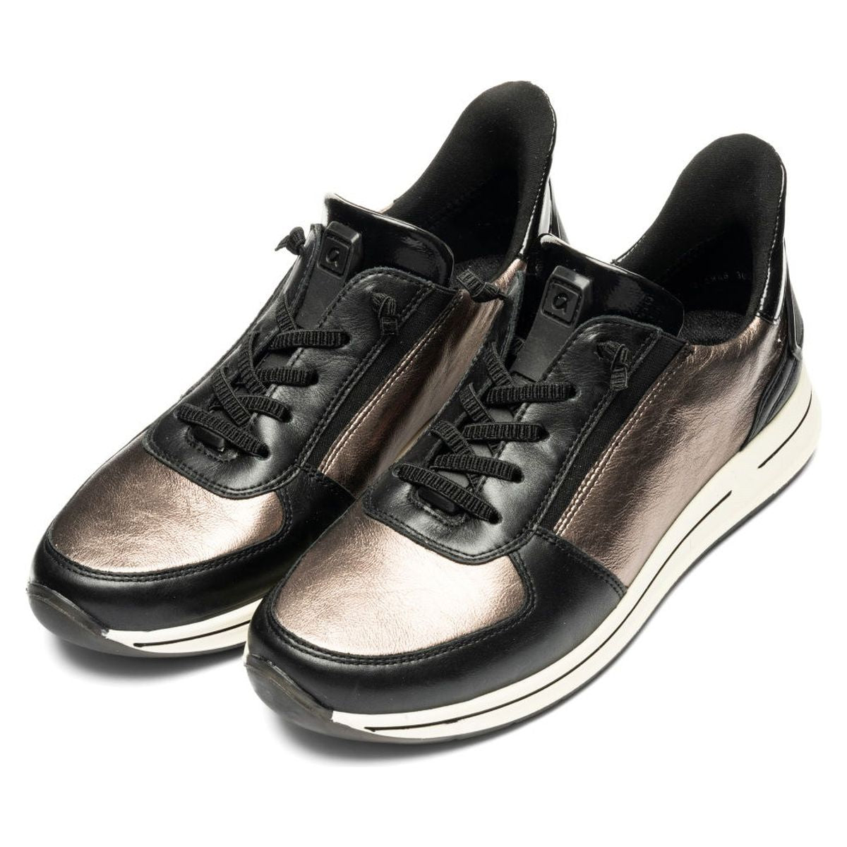 Ara Ovation Women's Lace Hands Free Sneaker in Black