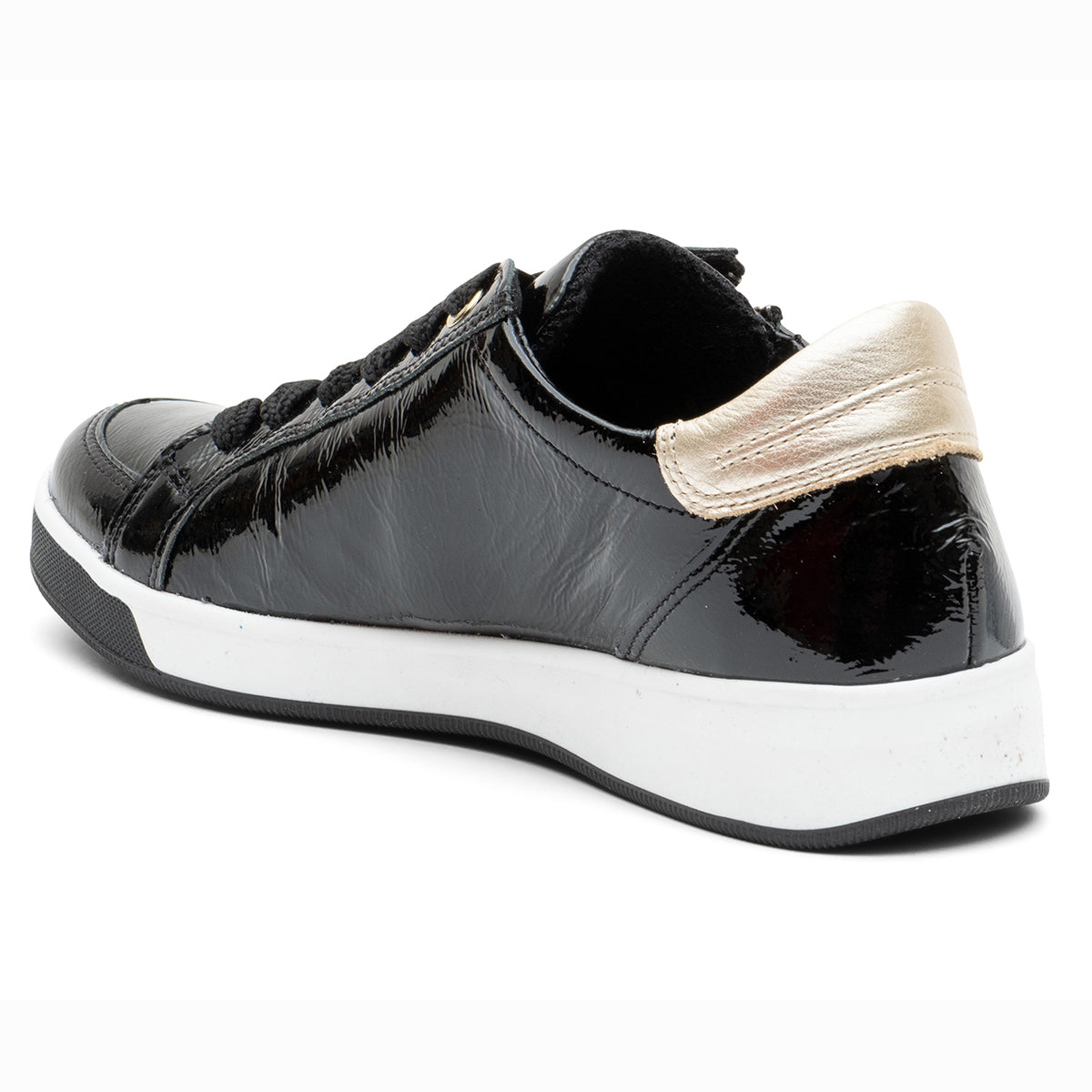 Ara Rei-Low Women's Zip Sneaker in Black