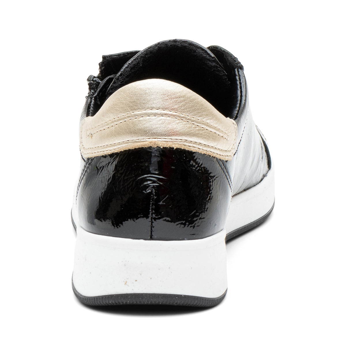 Ara Rei-Low Women's Zip Sneaker in Black