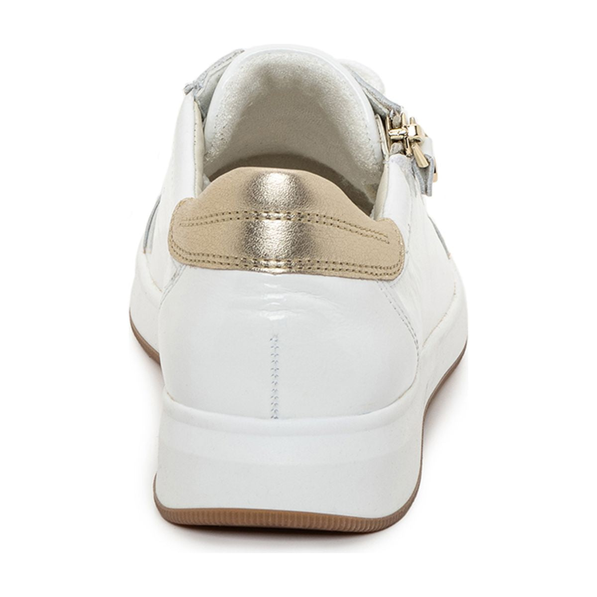 Ara Rei-Low Women's Zip Sneaker in White