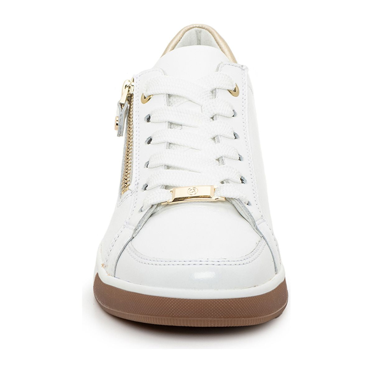 Ara Rei-Low Women's Zip Sneaker in White