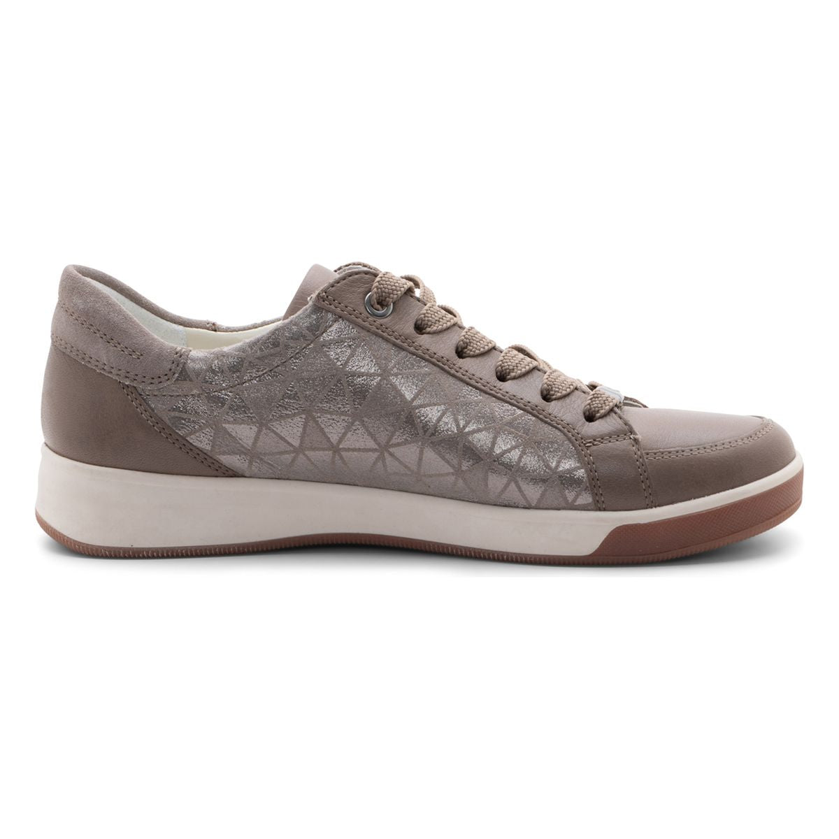 Ara Rei-Low Women's Zip Sneaker in Beige