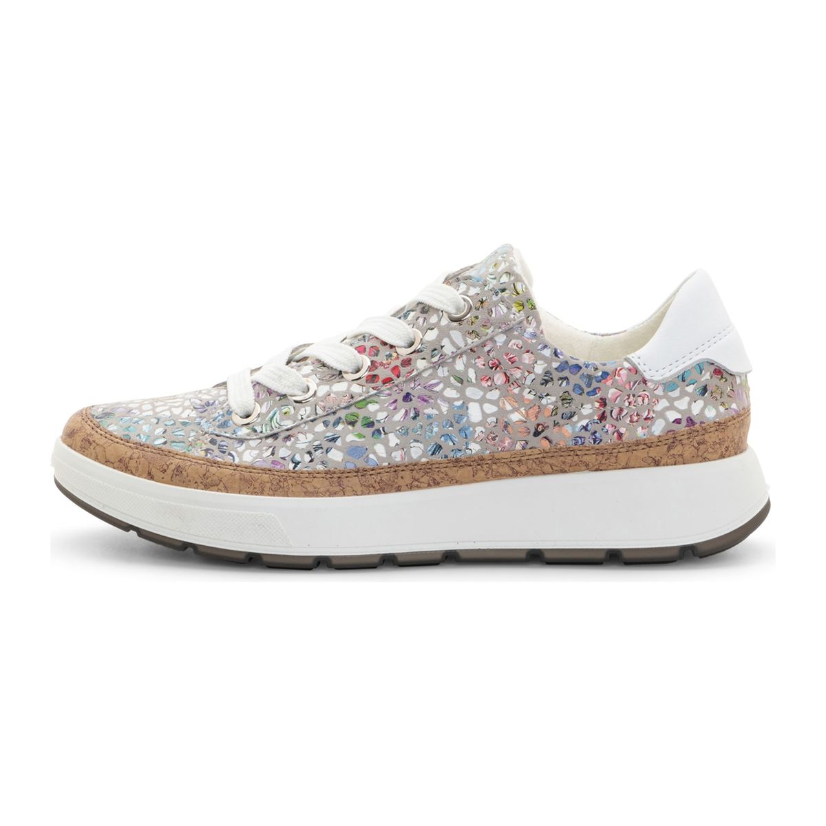 Ara Rem Women's Kork Wrap Lace Sneaker in Multi