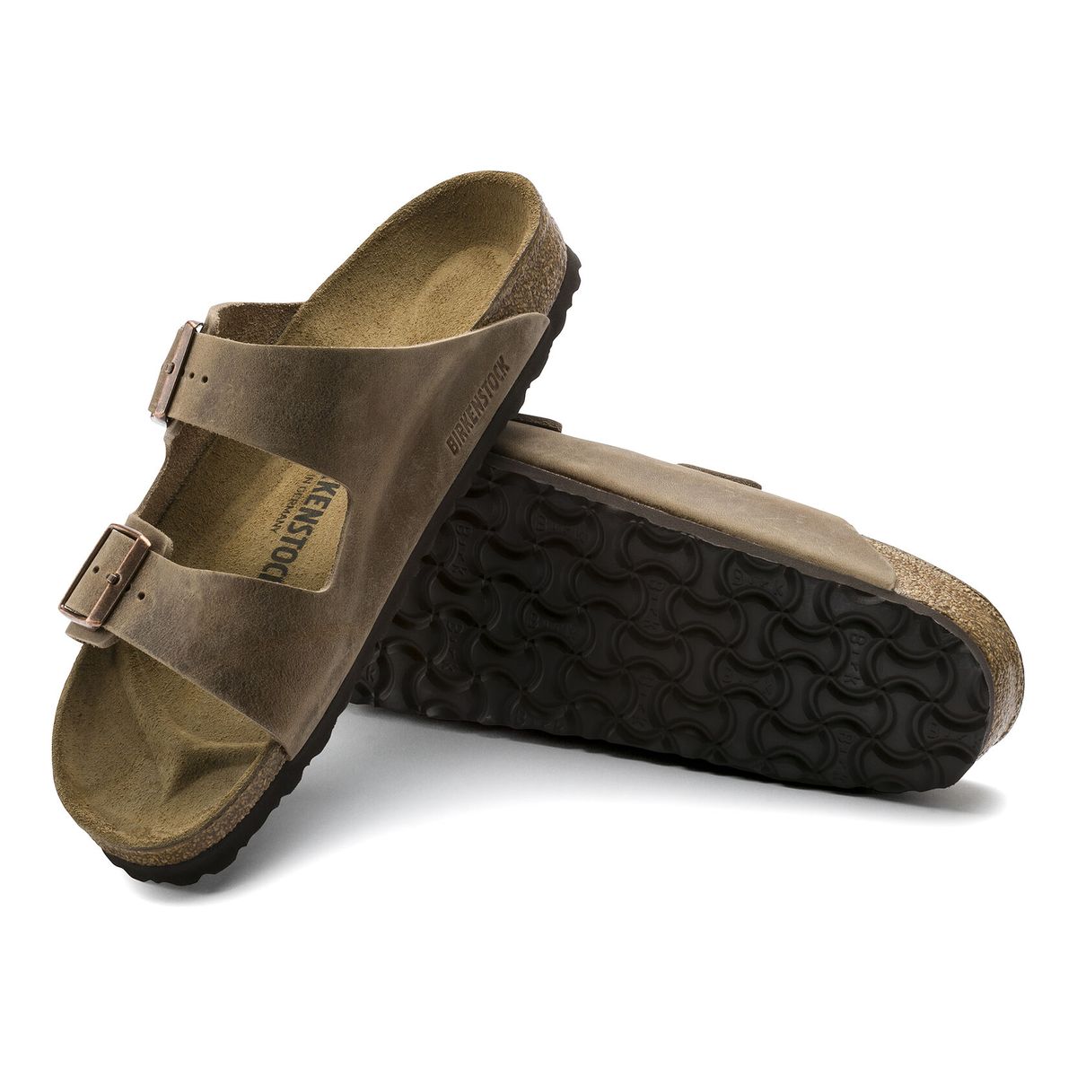 Birkenstock Arizona Oiled Leather Sandal — Tobacco