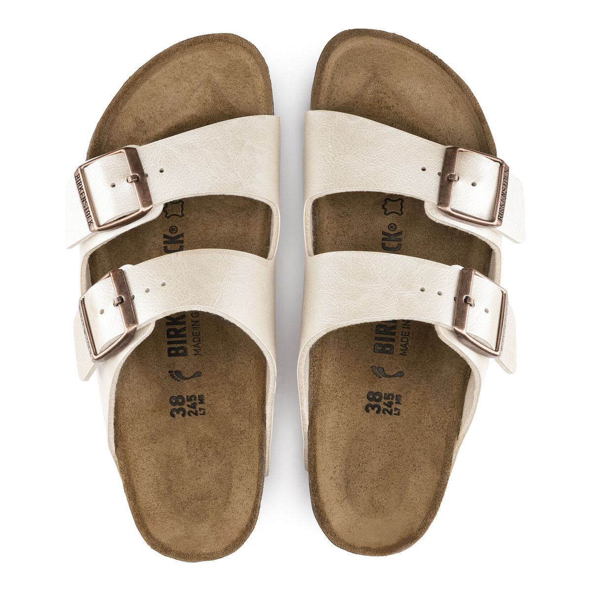 Birkenstock Arizona Birko-Flor – Graceful Pearl White