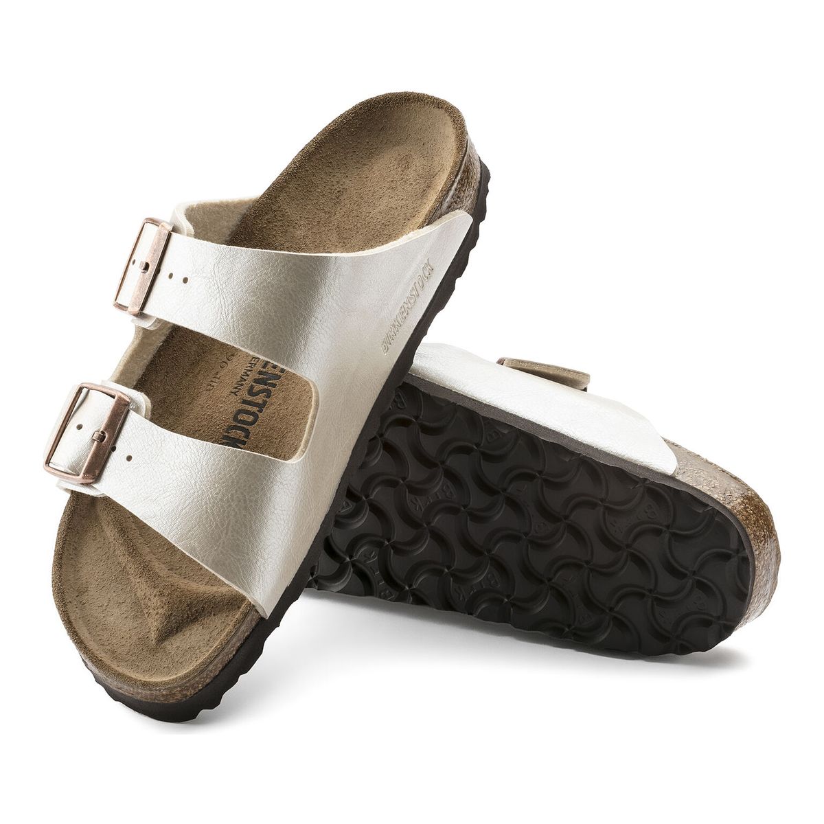 Birkenstock Arizona Birko-Flor – Graceful Pearl White