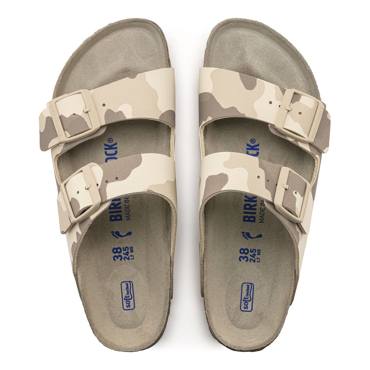 Birkenstock Arizona Soft Footbed Sandal – Desert Soil Camo Gray/Taupe