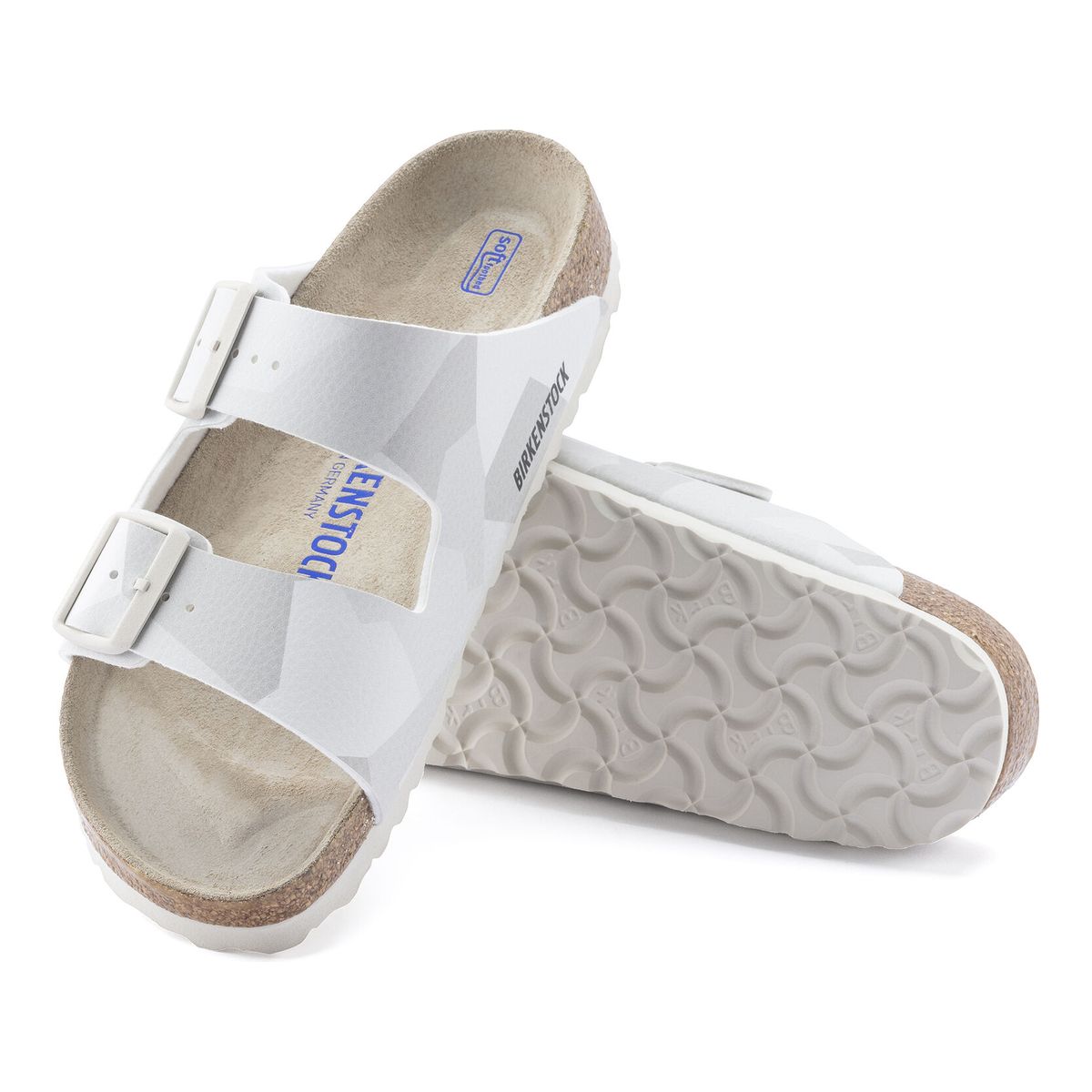 Birkenstock Arizona Men's Soft Footbed Birko-Flor in Desert Soil Camo