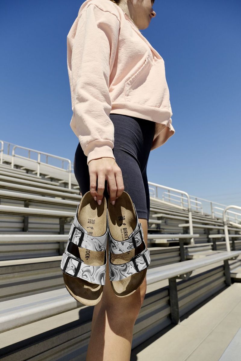 Birkenstock Arizona Birko-Flor – Marble Black
