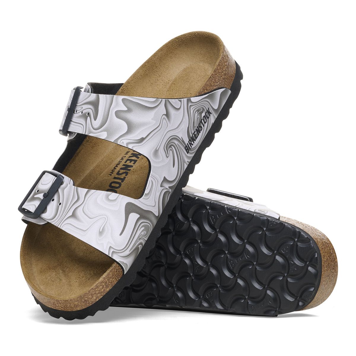 Birkenstock Arizona Birko-Flor – Marble Black