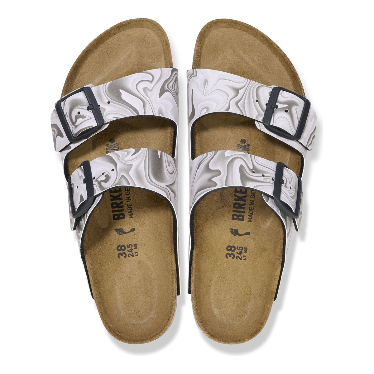Birkenstock Arizona Birko-Flor – Marble Black