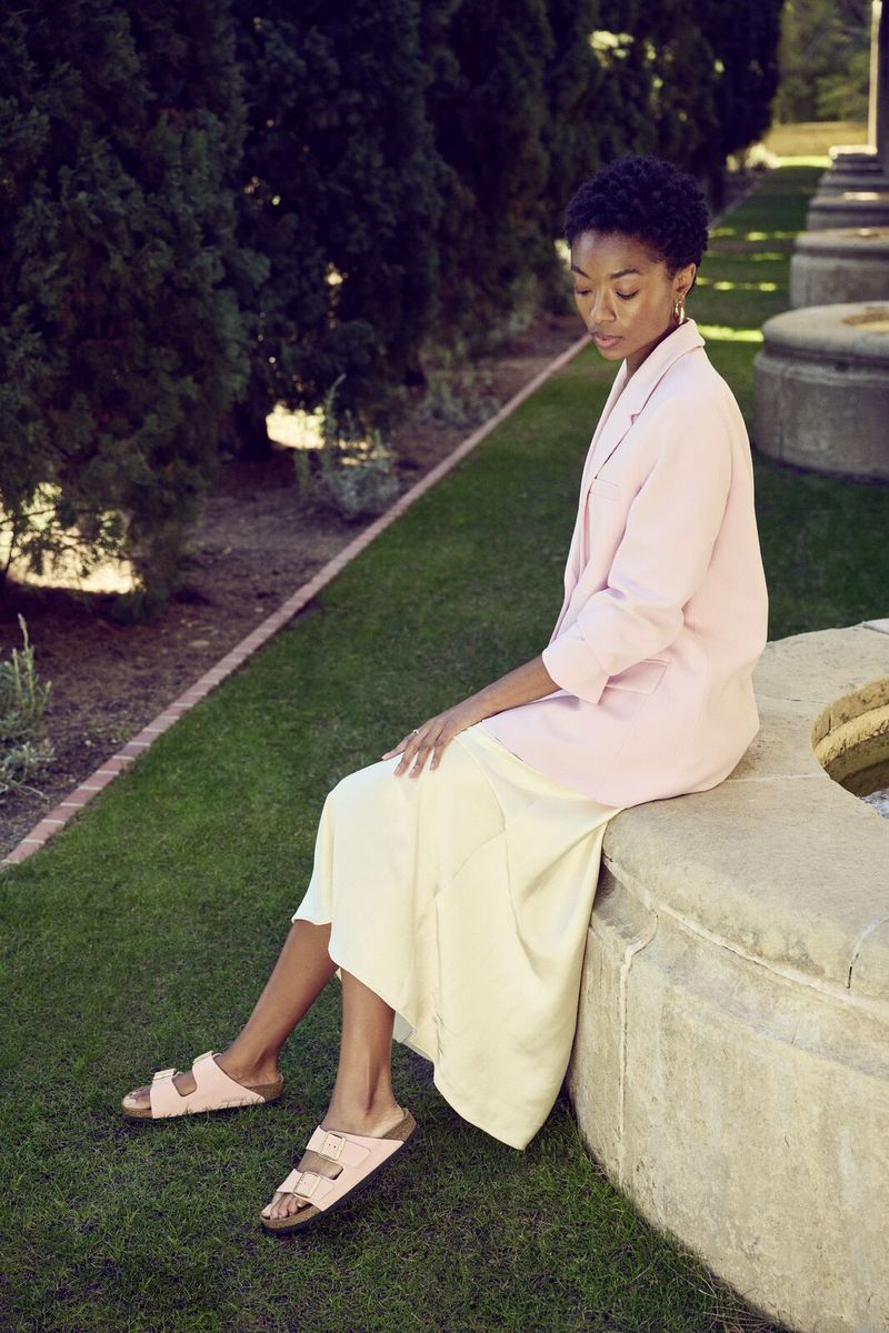 Birkenstock Arizona Suede Leather — Light Rose