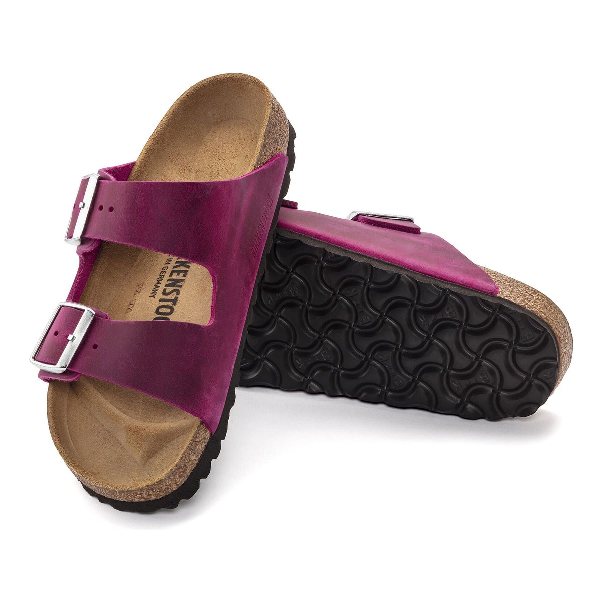 Birkenstock Arizona Oiled Leather — Fuchsia
