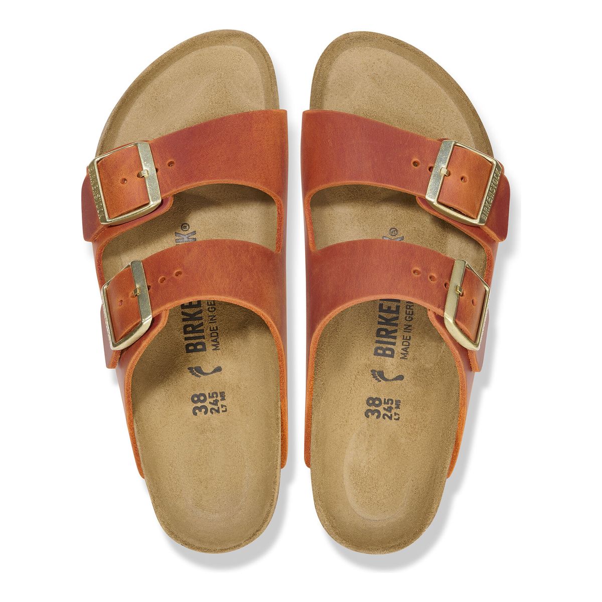 Birkenstock Arizona Oiled Leather — Burnt Orange