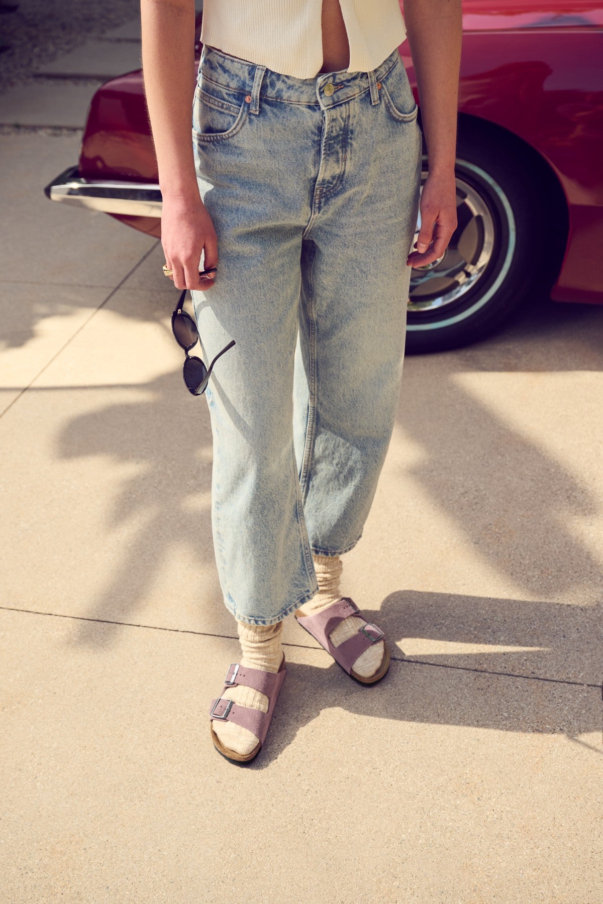 Birkenstock Arizona Soft Footbed — Faded Purple Suede