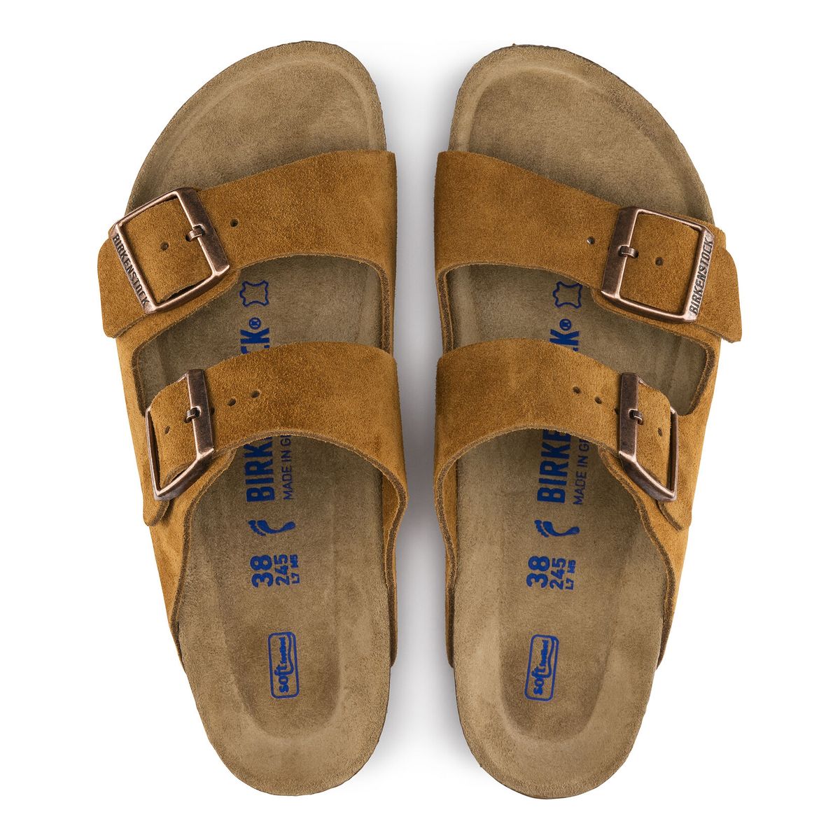Birkenstock Arizona Soft Footbed — Mink Suede