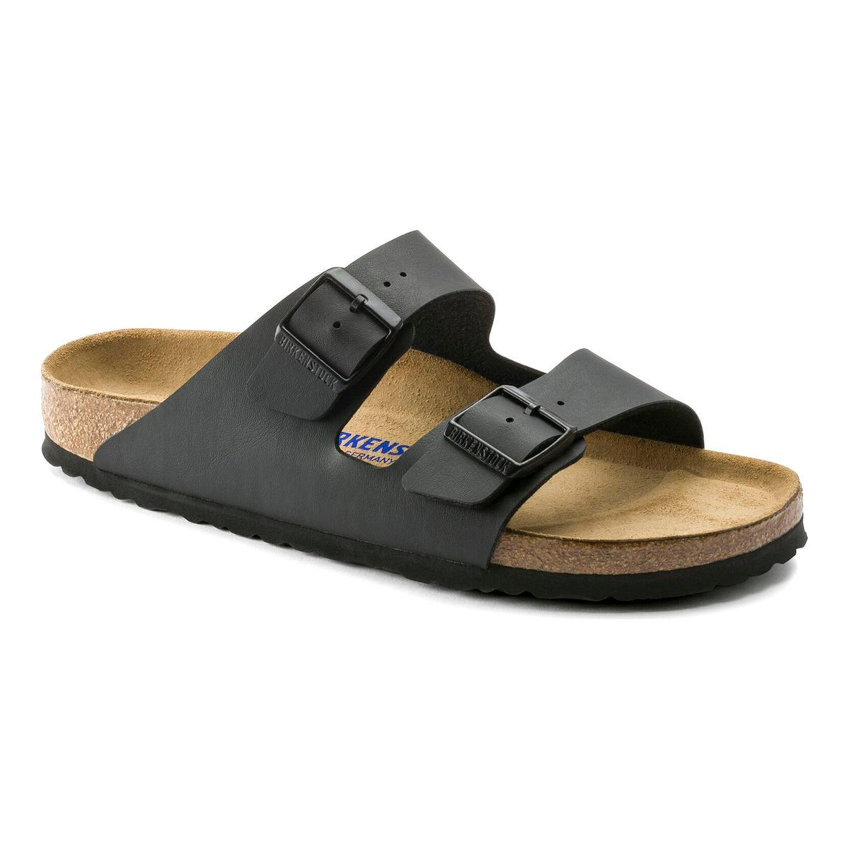 Birkenstock Arizona Soft Footbed — Black Birko-Flor