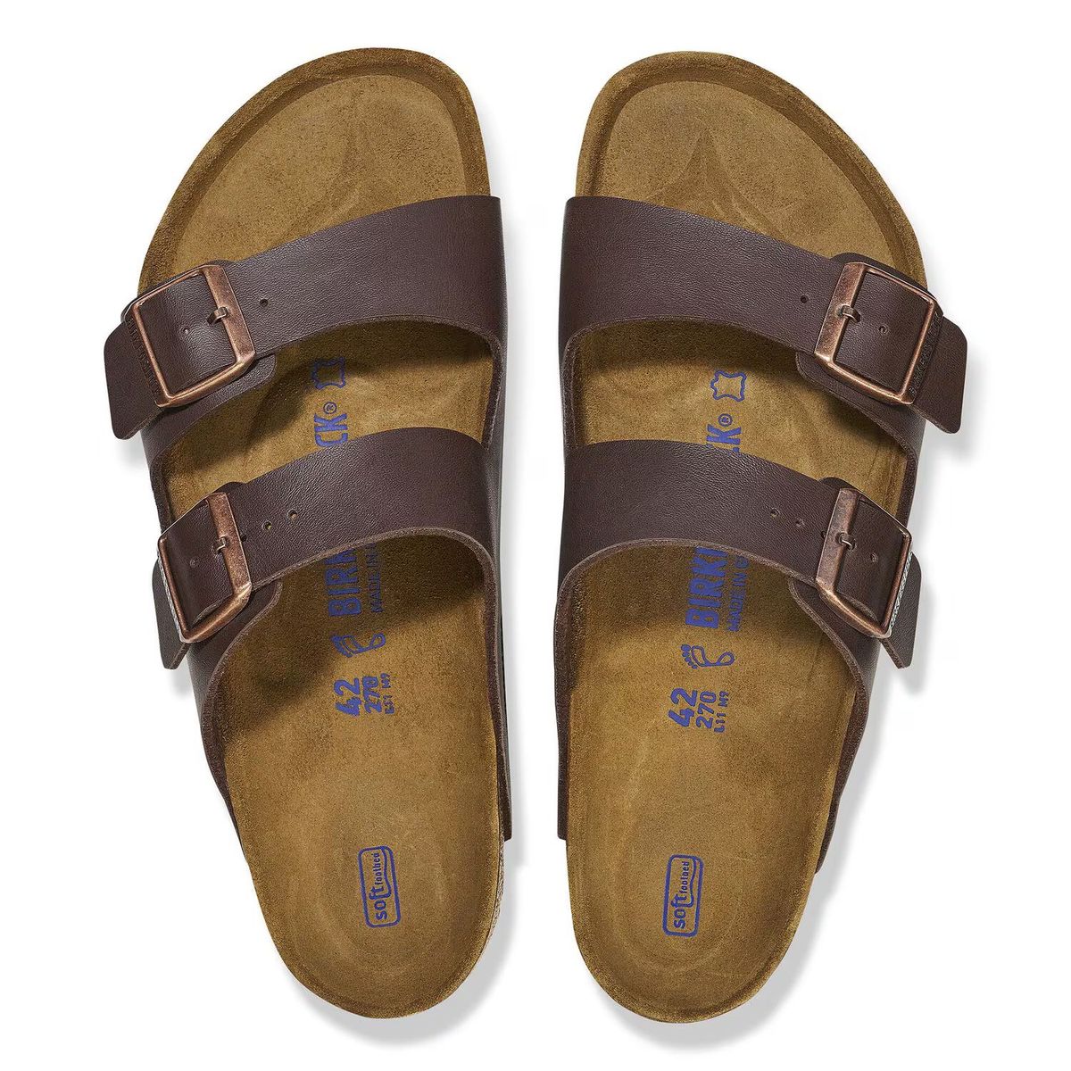Birkenstock Arizona Soft Footbed — Brown Birko-Flor