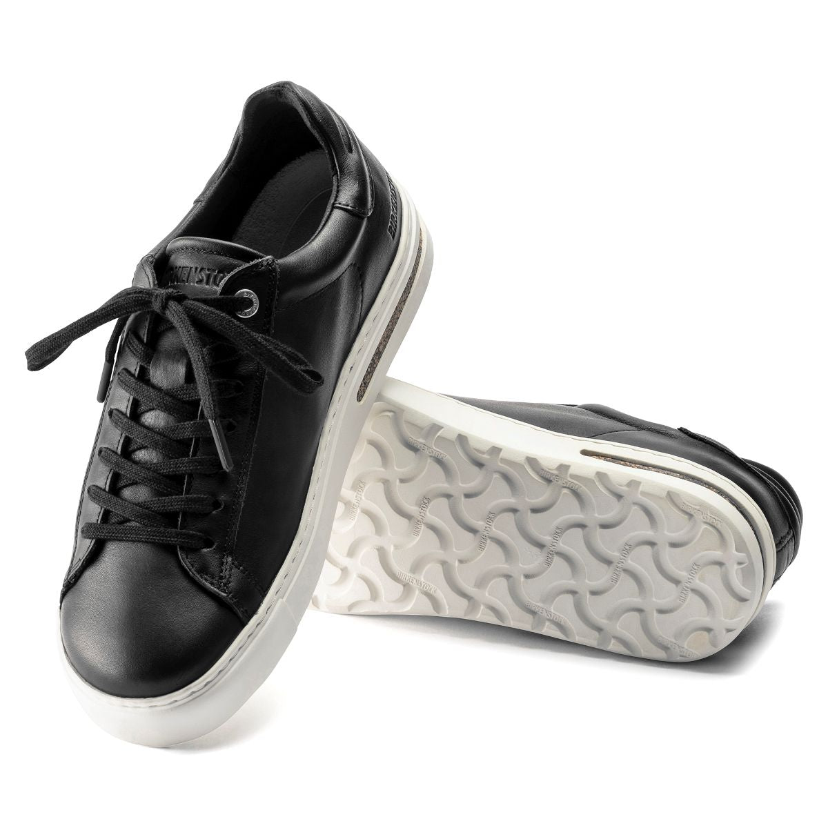 Birkenstock Bend Leather Lace-Up Sneaker — Black (Unisex)