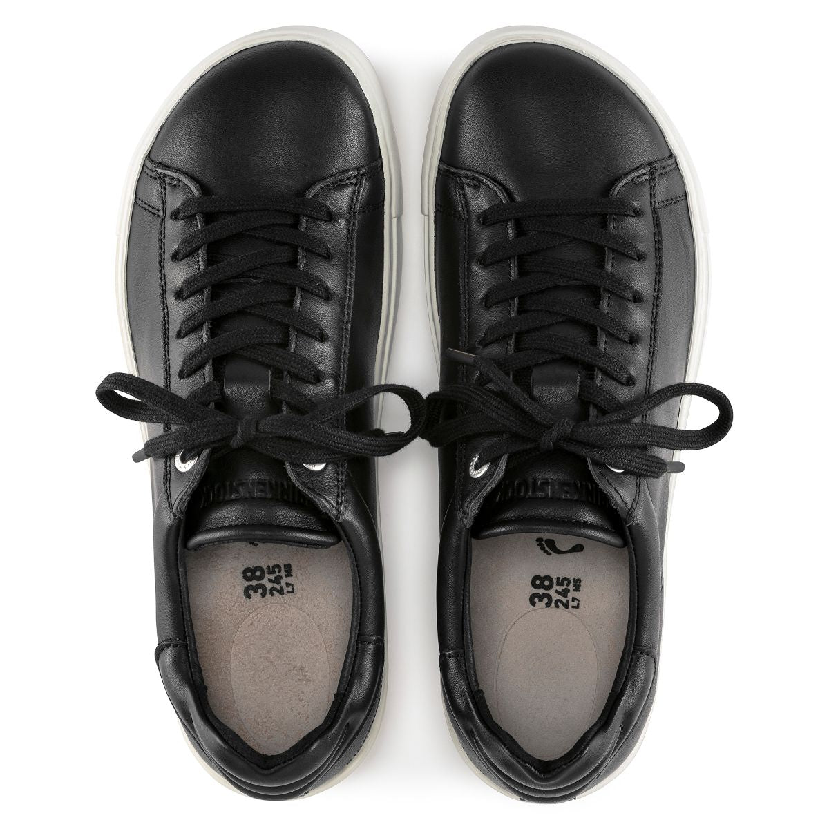 Birkenstock Bend Leather Lace-Up Sneaker — Black (Unisex)