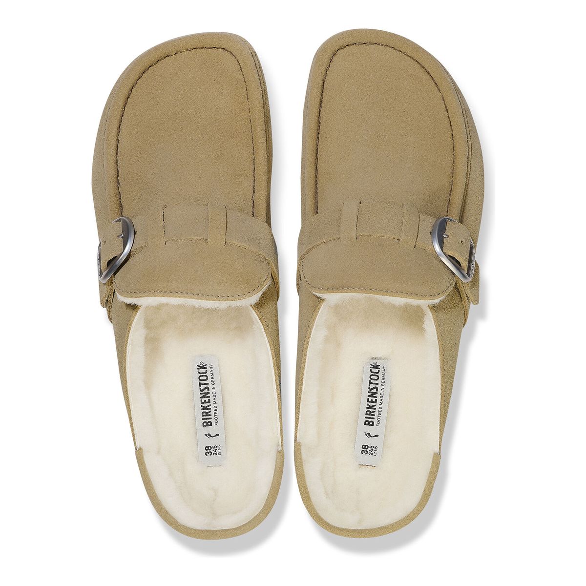 Birkenstock Buckley Shearling Clog – Taupe