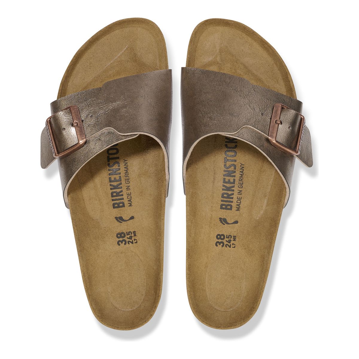 Birkenstock Catalina Birko-Flor Sandal - Taupe Metallic