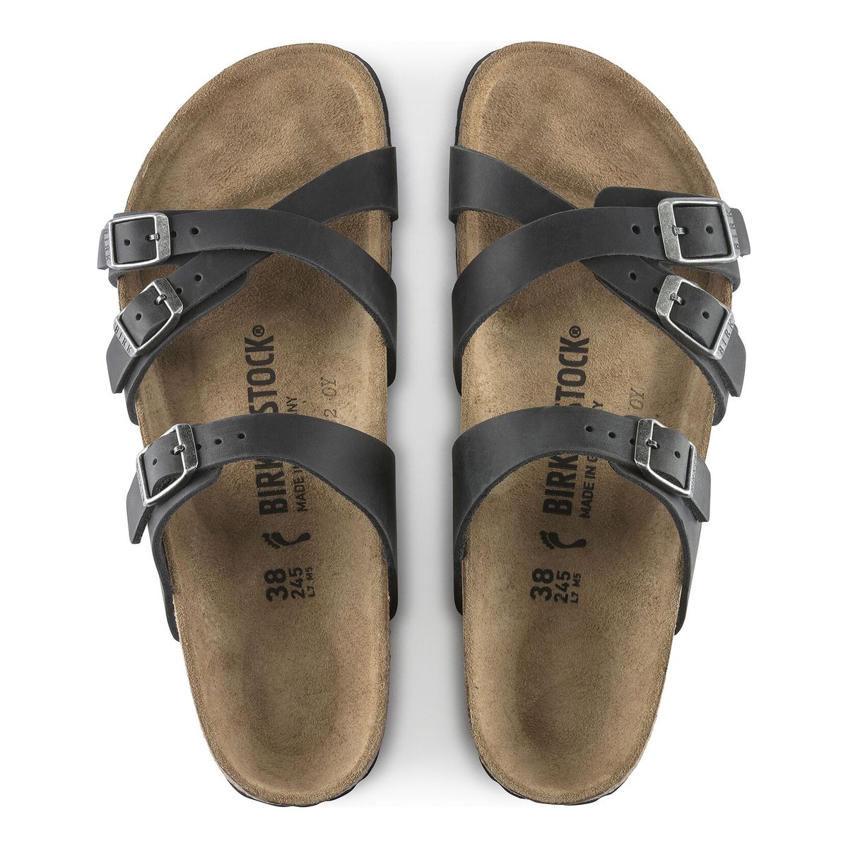 Birkenstock Franca Oiled Leather – Black