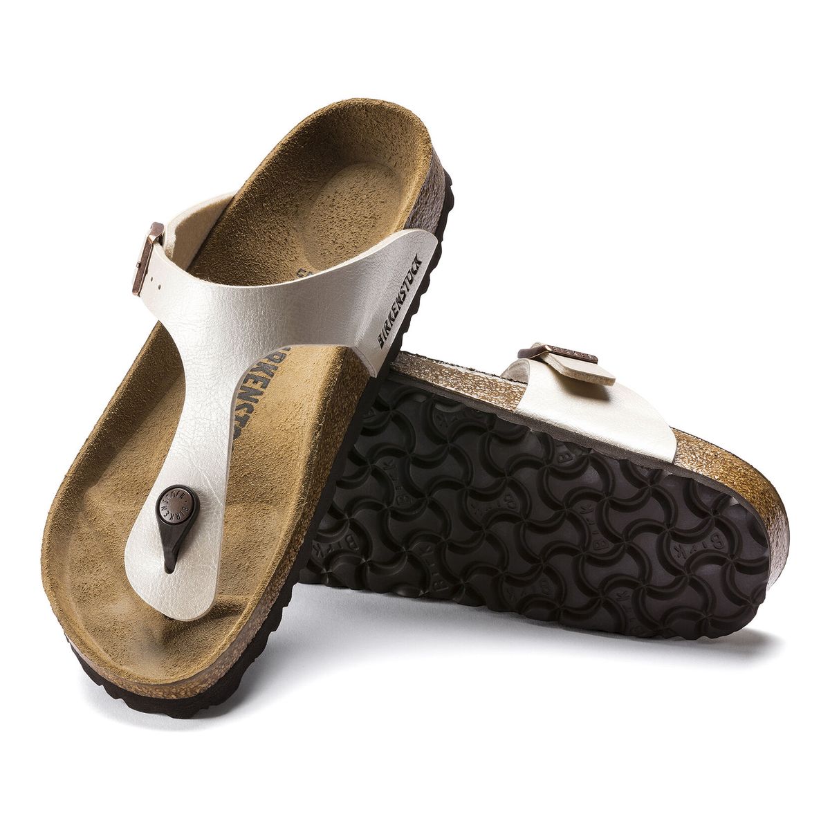 Birkenstock Gizeh Birko-Flor – Pearl White