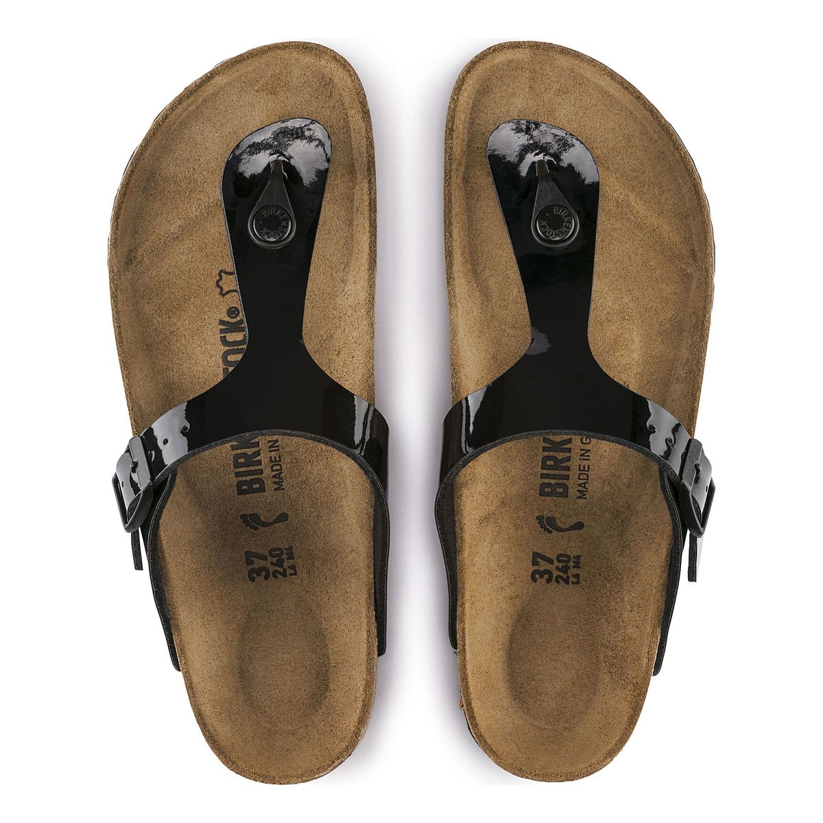 Birkenstock Gizeh Birko-Flor – Black Patent
