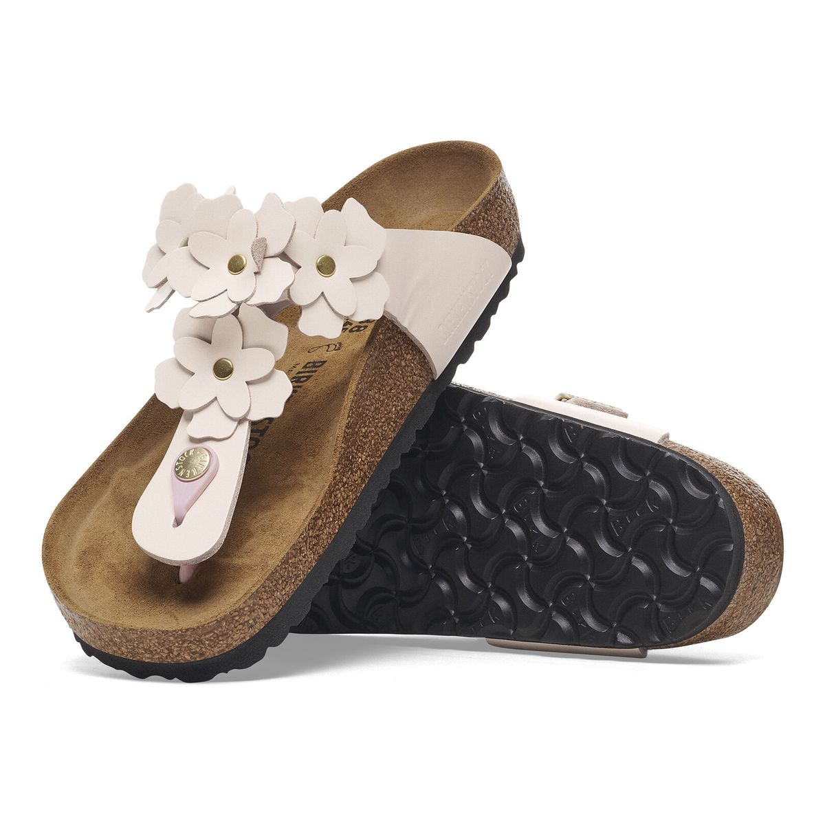 Birkenstock Gizeh Flower Leather – Light Rose