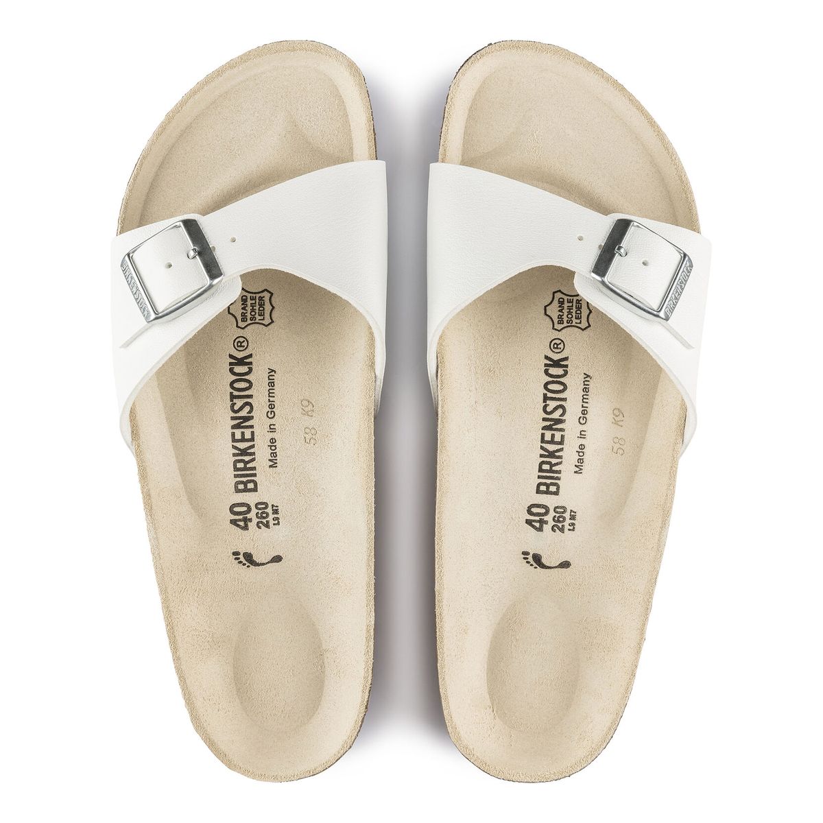 Birkenstock Madrid Birko-Flor – White