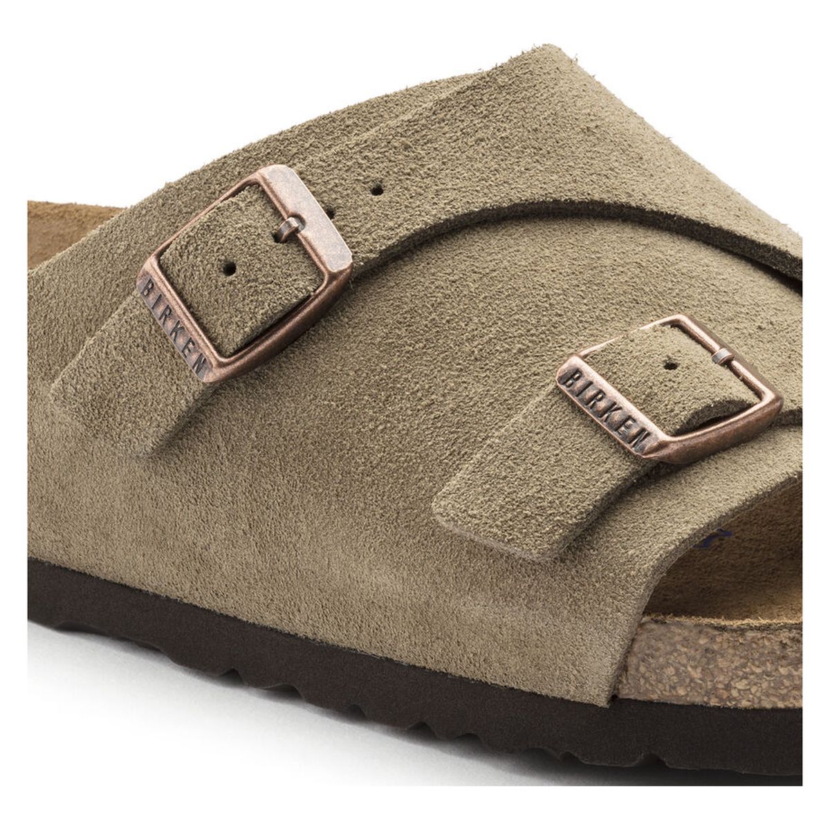 Birkenstock Zurich Suede Soft Footbed – Taupe