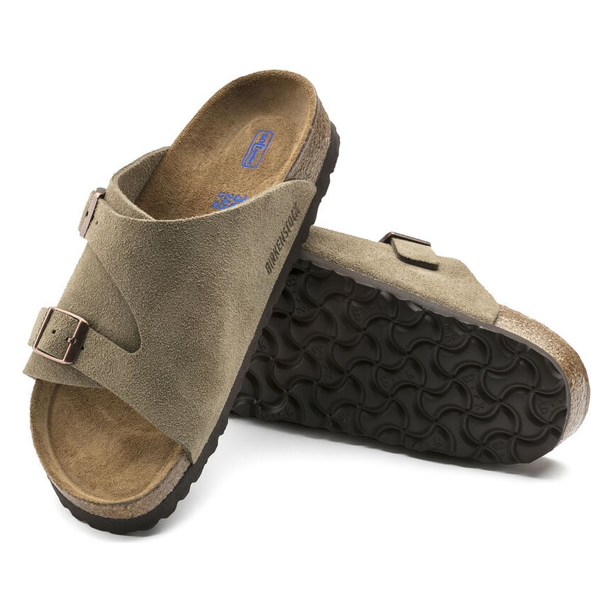 Birkenstock Zurich Suede Soft Footbed – Taupe