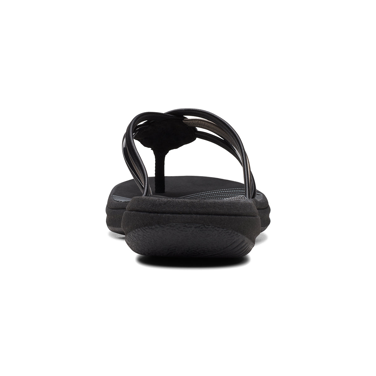 Clarks Breeze Coral Pat Women's Thong Sandals in Black
