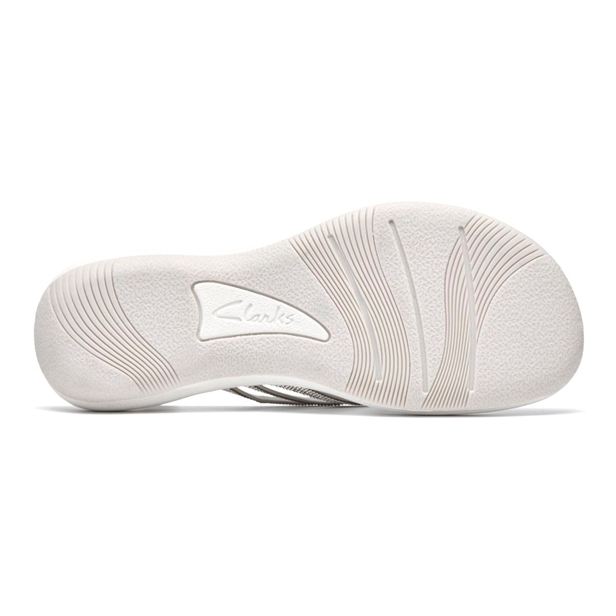 Clarks Breeze Gem Women's Thong Sandals in Silver