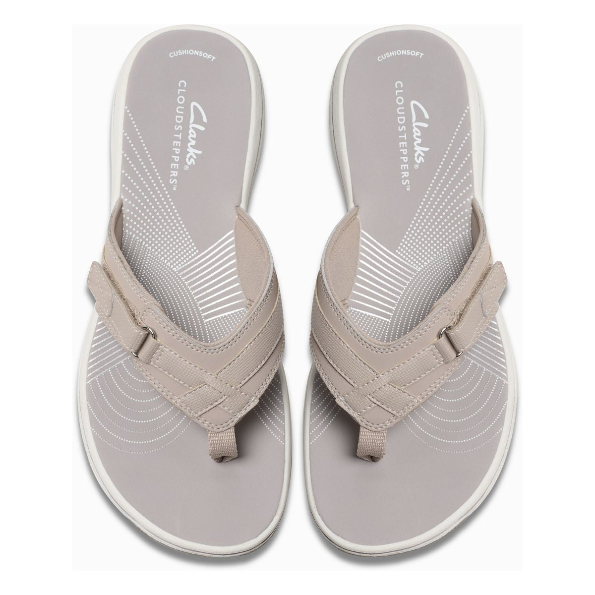 Clarks Breeze Sea Women's Thong Sandals in Light Taupe
