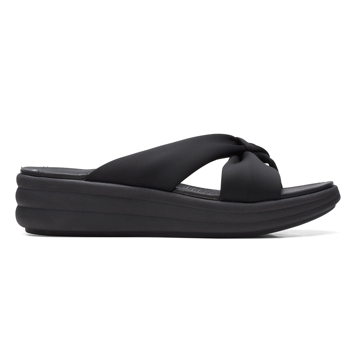 Clarks Women's Drift Ave Wedge Sandals in Black