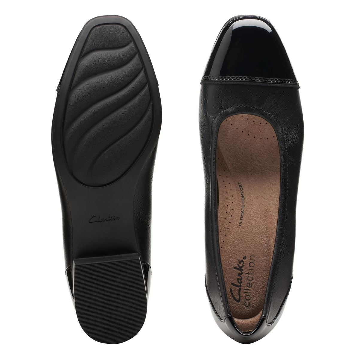 Clarks Women's Juliet Step Slip-On Dress Heel – Black