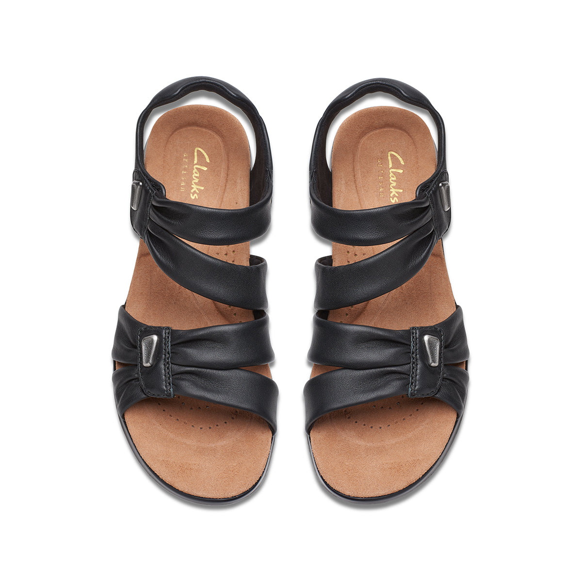 Clarks Women's Kitly Ave Flat Sandal – Black